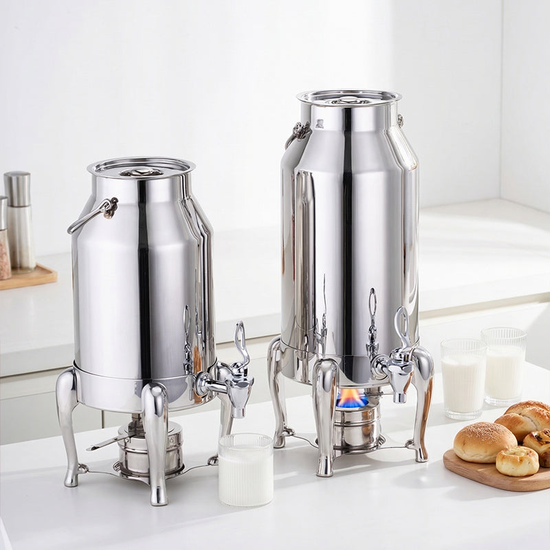 304 Stainless Steel Beverage Urn Warmer | Coffee Tea Milk Dispenser for Buffet Catering