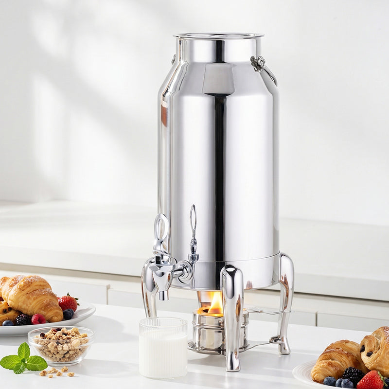 304 Stainless Steel Beverage Urn Warmer | Coffee Tea Milk Dispenser for Buffet Catering
