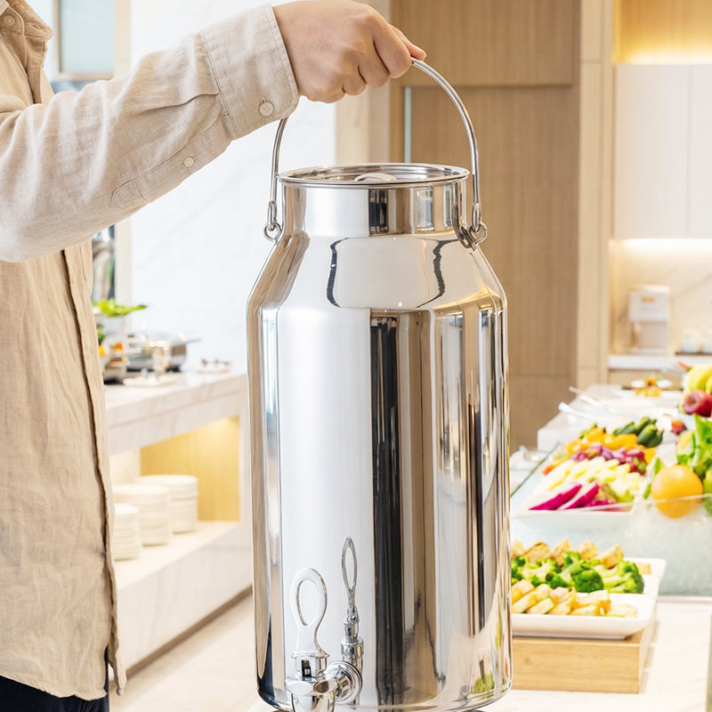 304 Stainless Steel Beverage Urn Warmer | Coffee Tea Milk Dispenser for Buffet Catering