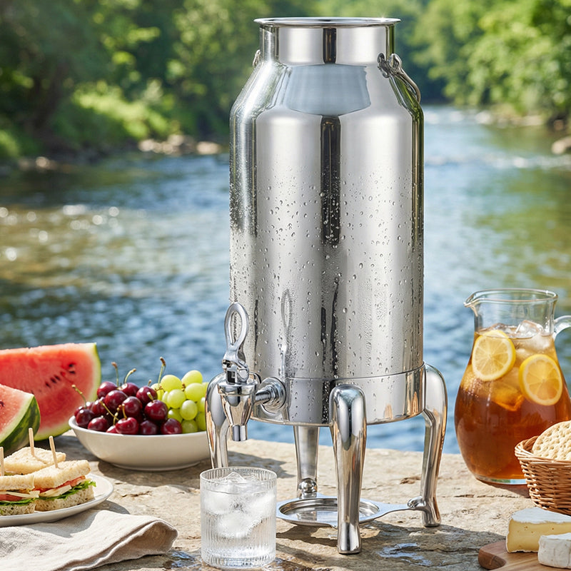 304 Stainless Steel Beverage Urn Warmer | Coffee Tea Milk Dispenser for Buffet Catering