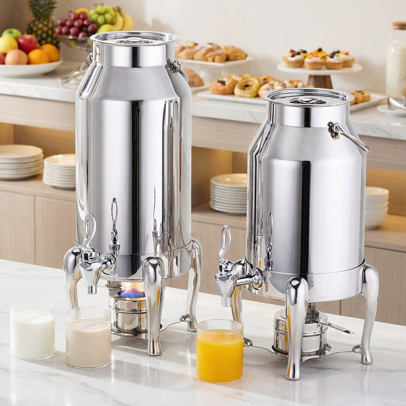 304 Stainless Steel Beverage Urn Warmer | Coffee Tea Milk Dispenser for Buffet Catering