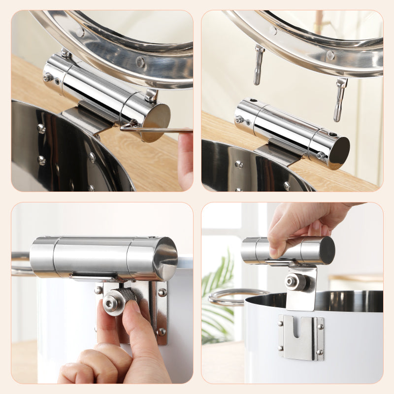 6.8L Stainless Steel Chafing Dish with Soft-Close Lid | Hotel & Buffet Serving