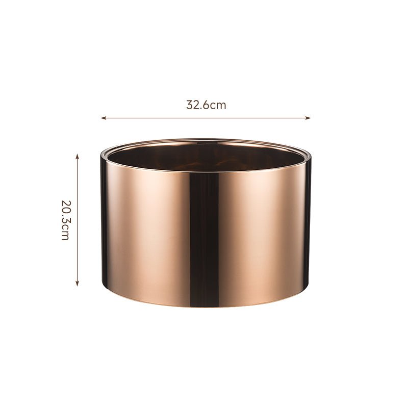Edicel Rose Gold Beverage Carafe Set, Stainless Steel Chilling Ice Bowl for Hotel Buffet Catering