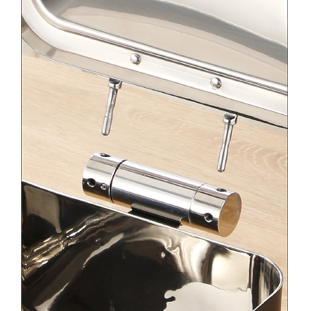 Gold Chafing Dish Set 5L Electric – Rectangular Stainless Steel Buffet Food Warmer for Catering