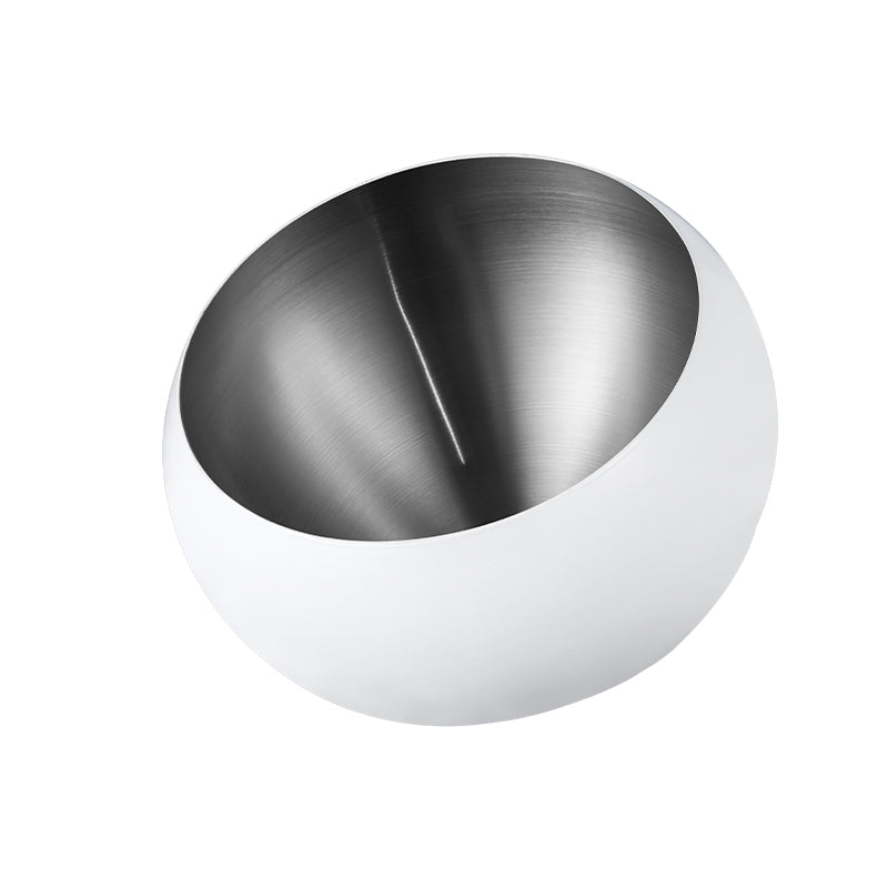 Stainless Steel Slanted Salad Bowl – Multi-Color Serving Bowl for Salad, Fruit & Sauce