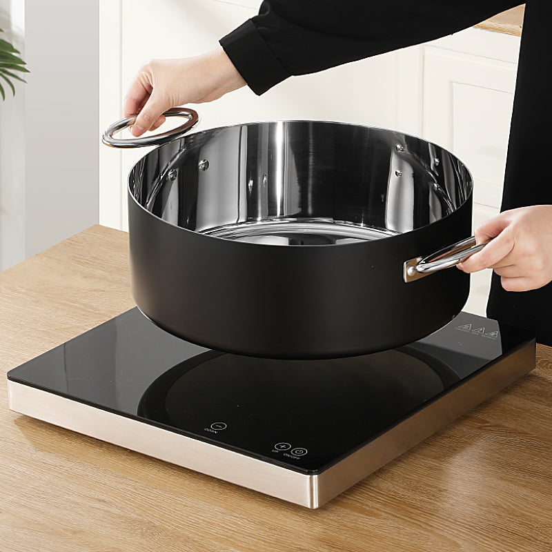 10L Stainless Steel Buffet Soup Warmer | Flip-Top Insulated Food Server