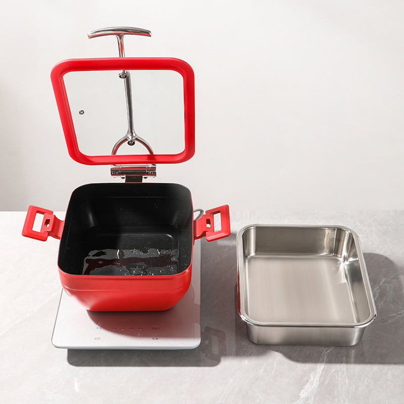 Edicel  6L Rectangular Multi-Position Stay-Open Lid Chafing Dish for Hotel Buffet Serving (Copy)