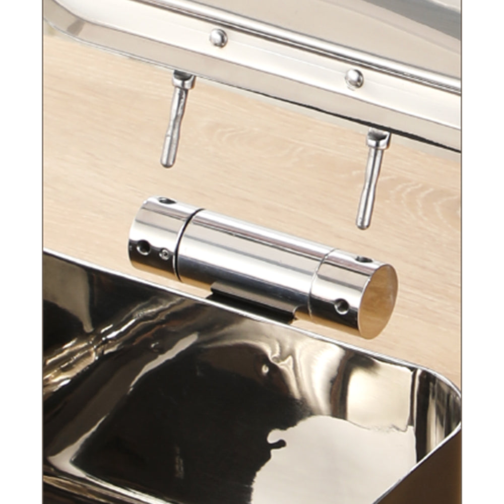 Gold Chafing Dish Set 5L Electric – Rectangular Stainless Steel Buffet Food Warmer for Catering