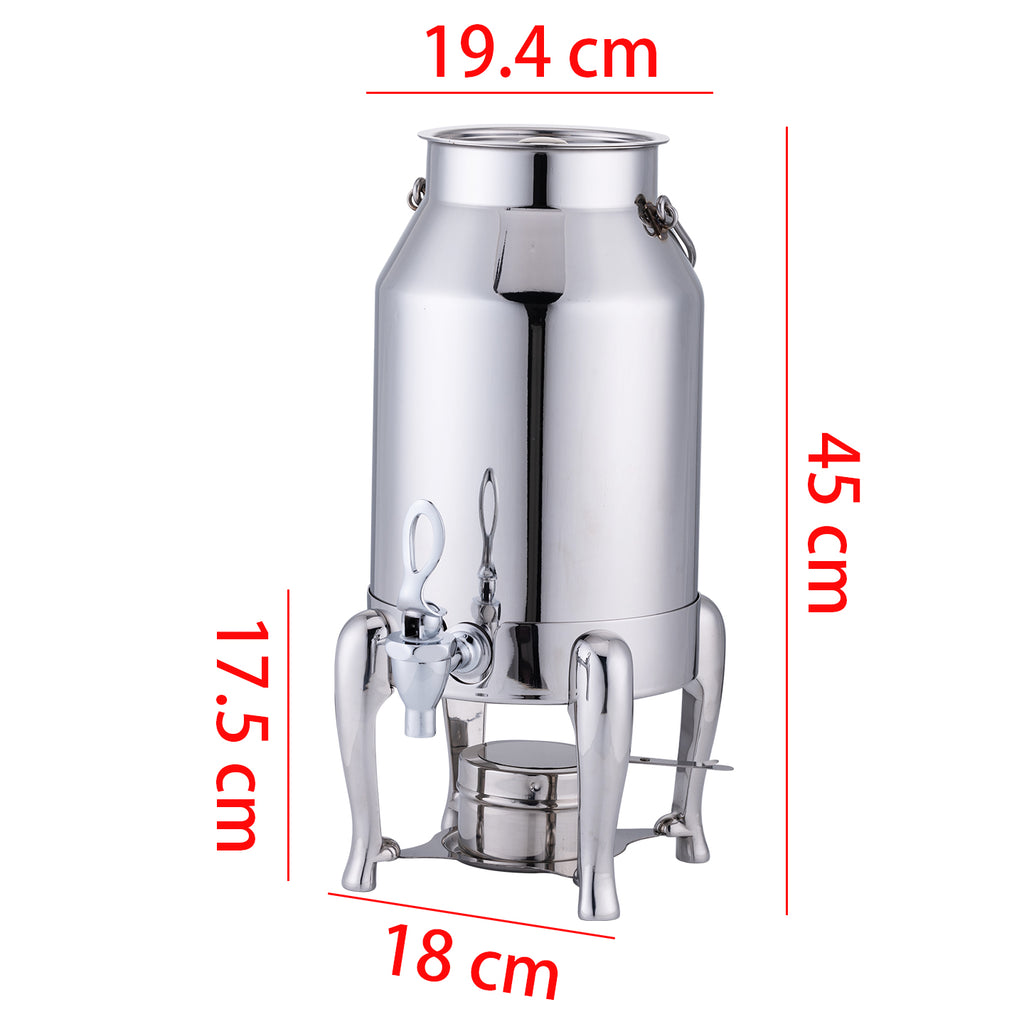 304 Stainless Steel Beverage Urn Warmer | Coffee Tea Milk Dispenser for Buffet Catering