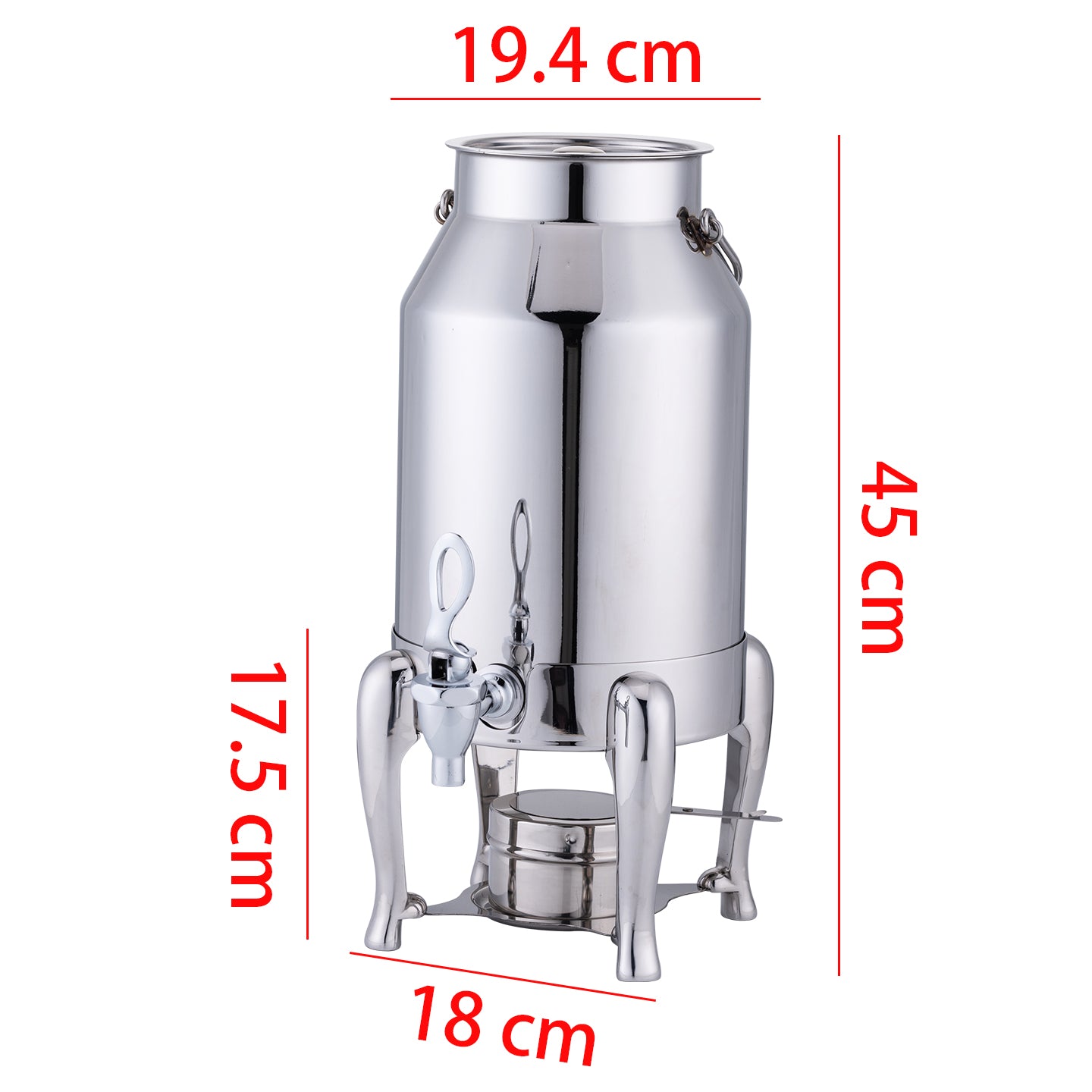 304 Stainless Steel Beverage Urn Warmer | Coffee Tea Milk Dispenser for Buffet Catering