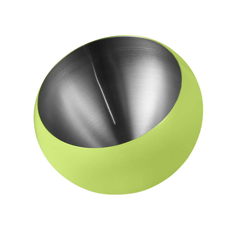 Stainless Steel Slanted Salad Bowl – Multi-Color Serving Bowl for Salad, Fruit & Sauce