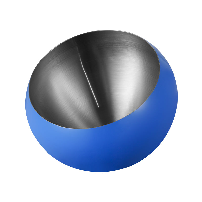 Stainless Steel Slanted Salad Bowl – Multi-Color Serving Bowl for Salad, Fruit & Sauce