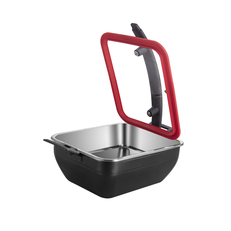 6L Insert Lid Rectangular Stainless Steel Chafing Dish for Hotel Buffet & Catering
