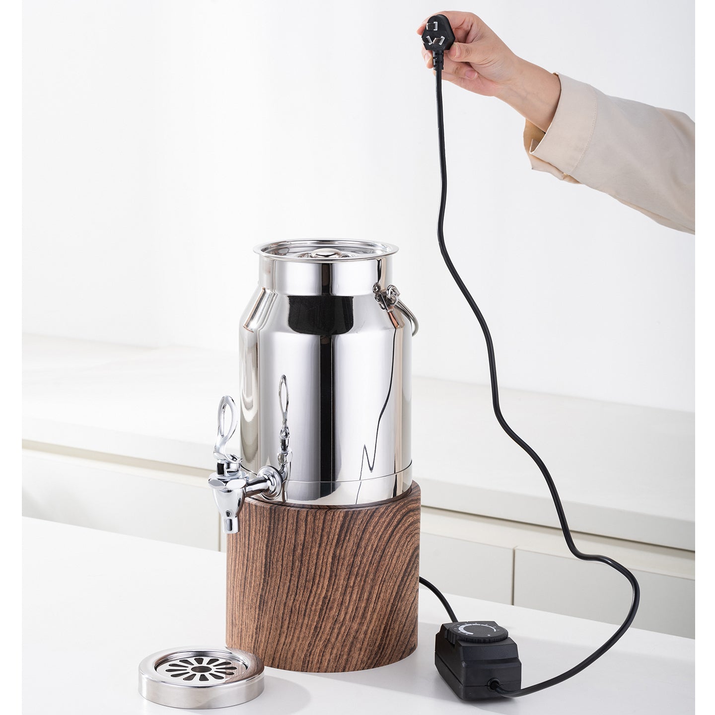Electric Hot Beverage Dispenser | Temperature Adjustable | Hotel Buffet