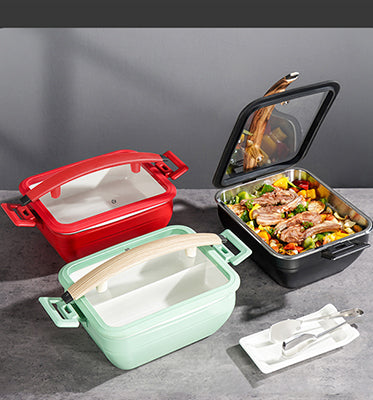 6L Insert Lid Rectangular Stainless Steel Chafing Dish for Hotel Buffet & Catering