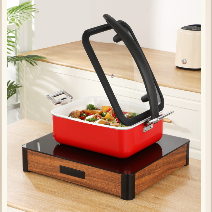Edicel 6L Insert Lid Rectangular Stainless Steel Chafing Dish for Hotel Buffet & Catering