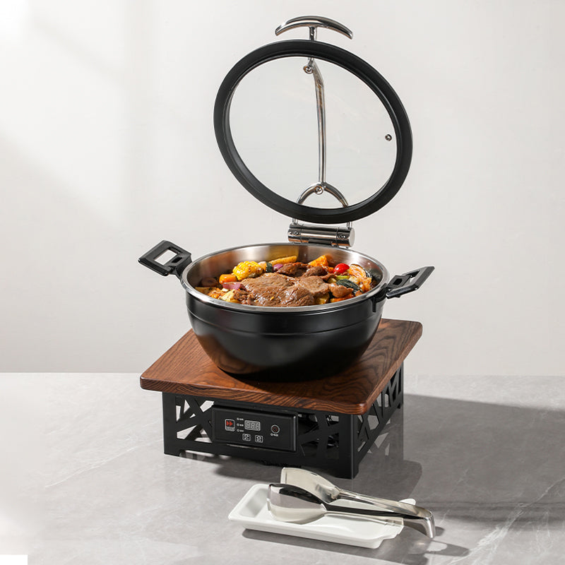 Edicel  6L Rectangular Multi-Position Stay-Open Lid Chafing Dish for Hotel Buffet Serving (Copy)