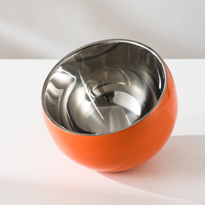 Edicel Stainless Steel Slanted Double Layer Salad Bowl – Multi-Color Serving Bowl for Salad, Fruit & Sauce