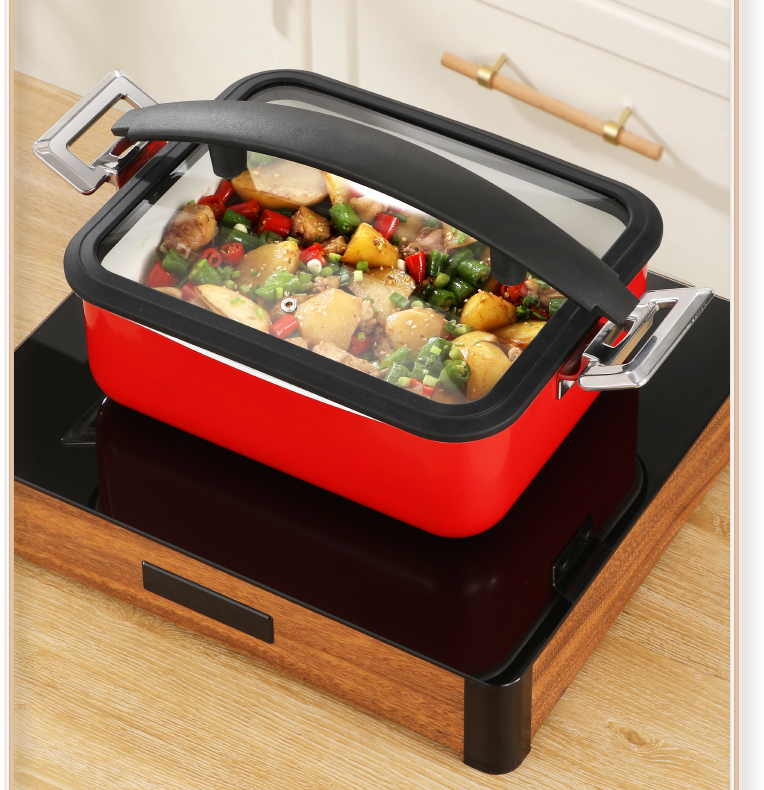 Edicel 6L Insert Lid Rectangular Stainless Steel Chafing Dish for Hotel Buffet & Catering