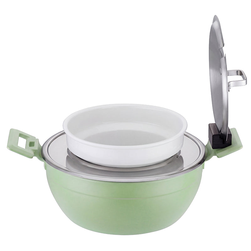 Edicel 6L Commercial Soup Warmer | Stainless Steel Electric Food Warmer for Hotel Buffet