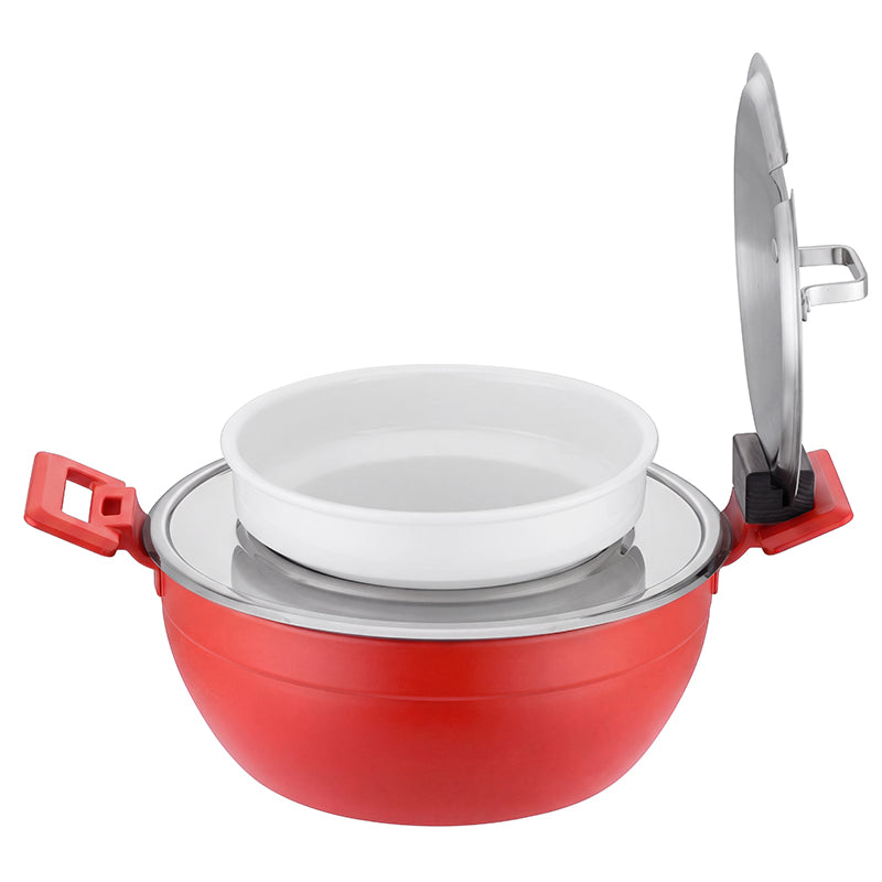 Edicel 6L Commercial Soup Warmer | Stainless Steel Electric Food Warmer for Hotel Buffet