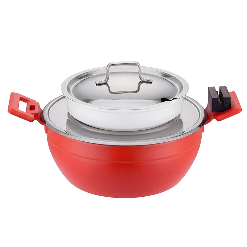 Edicel 6L Commercial Soup Warmer | Stainless Steel Electric Food Warmer for Hotel Buffet
