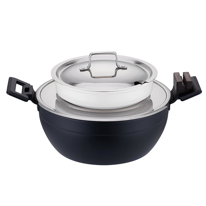 Edicel 6L Commercial Soup Warmer | Stainless Steel Electric Food Warmer for Hotel Buffet