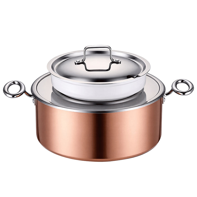 Edicel 6L Commercial Soup Warmer | Stainless Steel Electric Food Warmer for Hotel Buffet