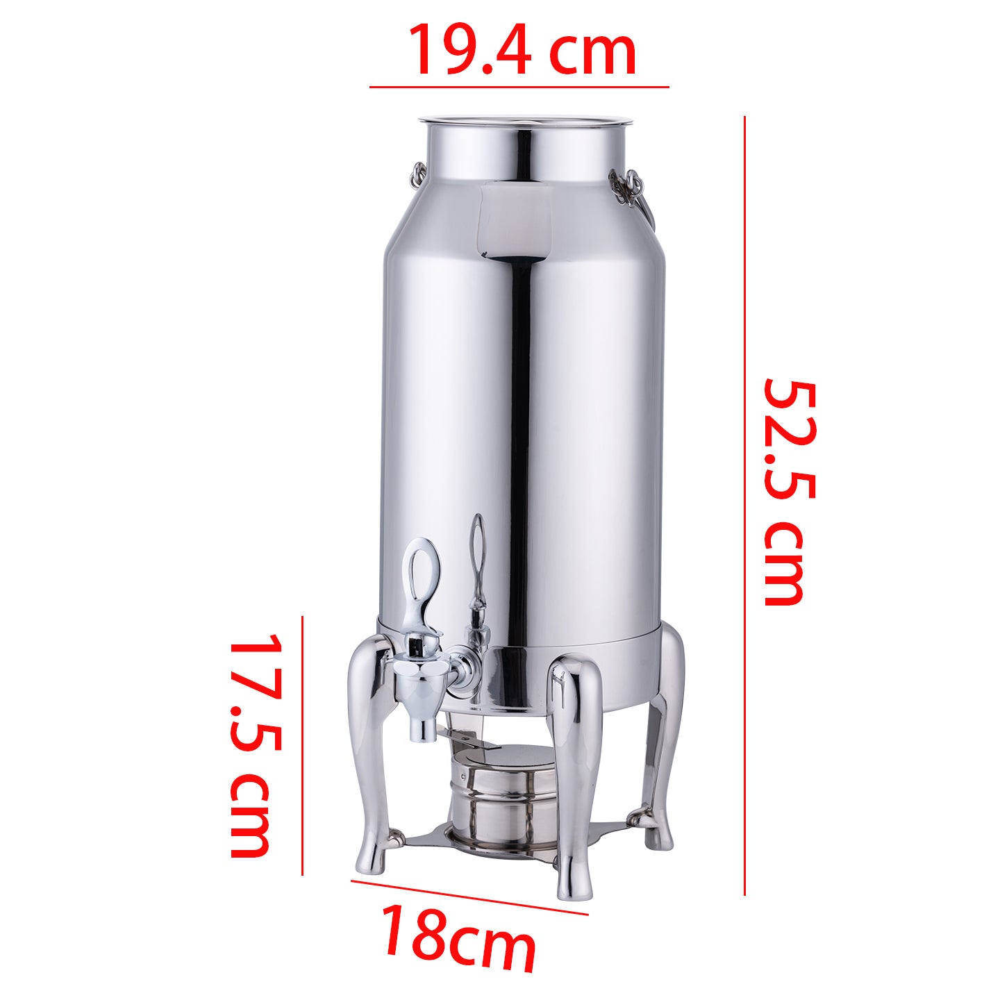 304 Stainless Steel Beverage Urn Warmer | Coffee Tea Milk Dispenser for Buffet Catering