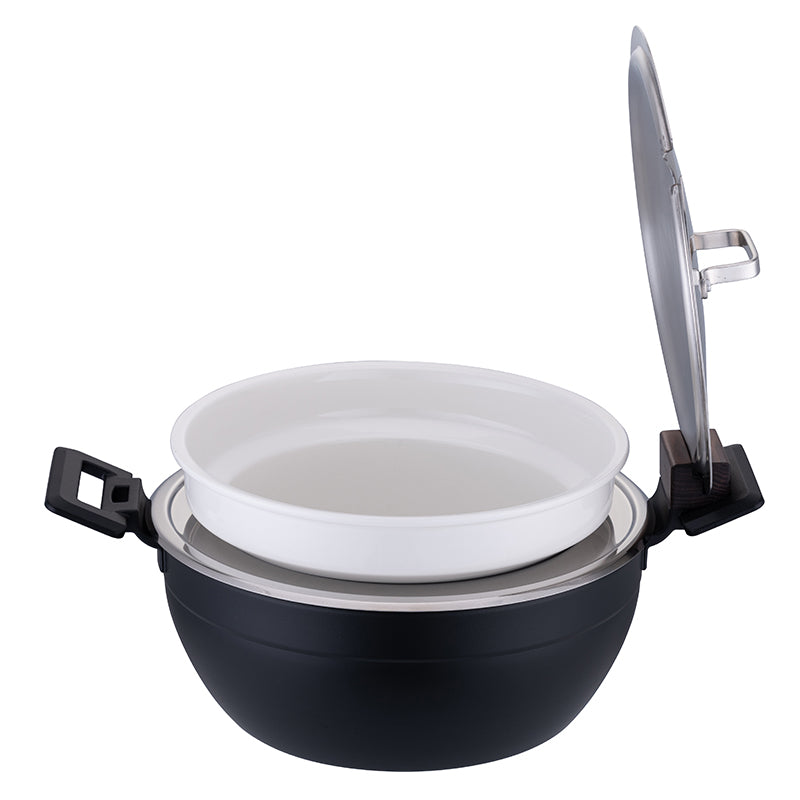 Edicel 6L Commercial Soup Warmer | Stainless Steel Electric Food Warmer for Hotel Buffet