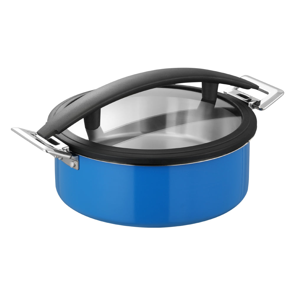 5L Insert Lid Round Stainless Steel Chafing Dish for Hotel Buffet & Catering