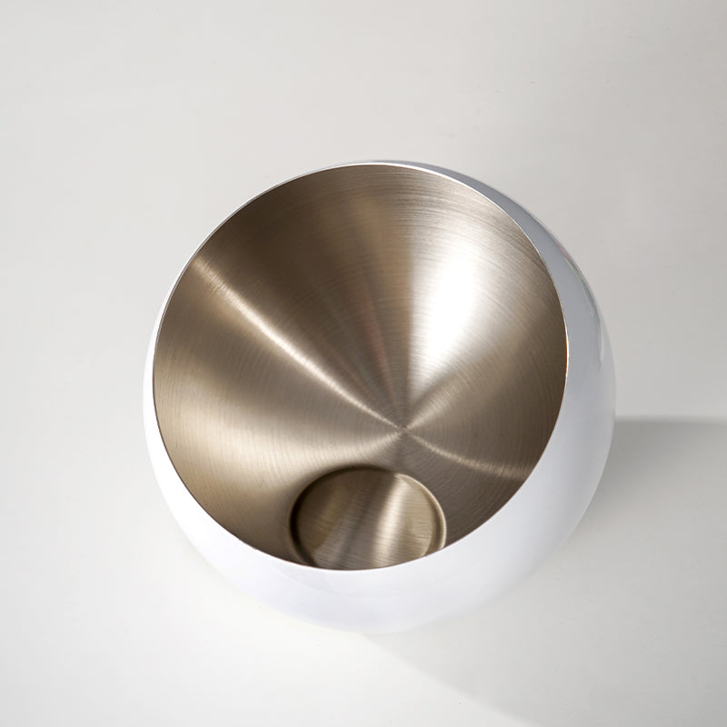 Stainless Steel Slanted Salad Bowl – Multi-Color Serving Bowl for Salad, Fruit & Sauce