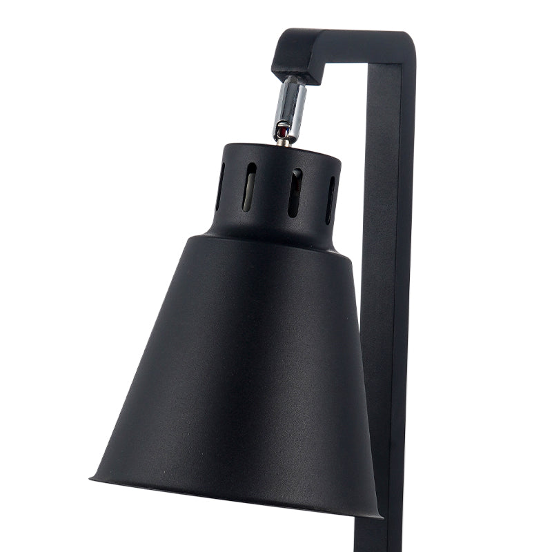 Black Stainless Steel Single-Head Food Heat Lamp | Adjustable Temperature Warming Lamp for Hotel Buffet & Catering