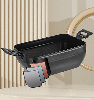 6L Insert Lid Rectangular Stainless Steel Chafing Dish for Hotel Buffet & Catering