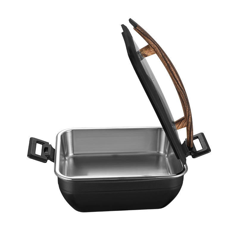 6L Insert Lid Rectangular Stainless Steel Chafing Dish for Hotel Buffet & Catering