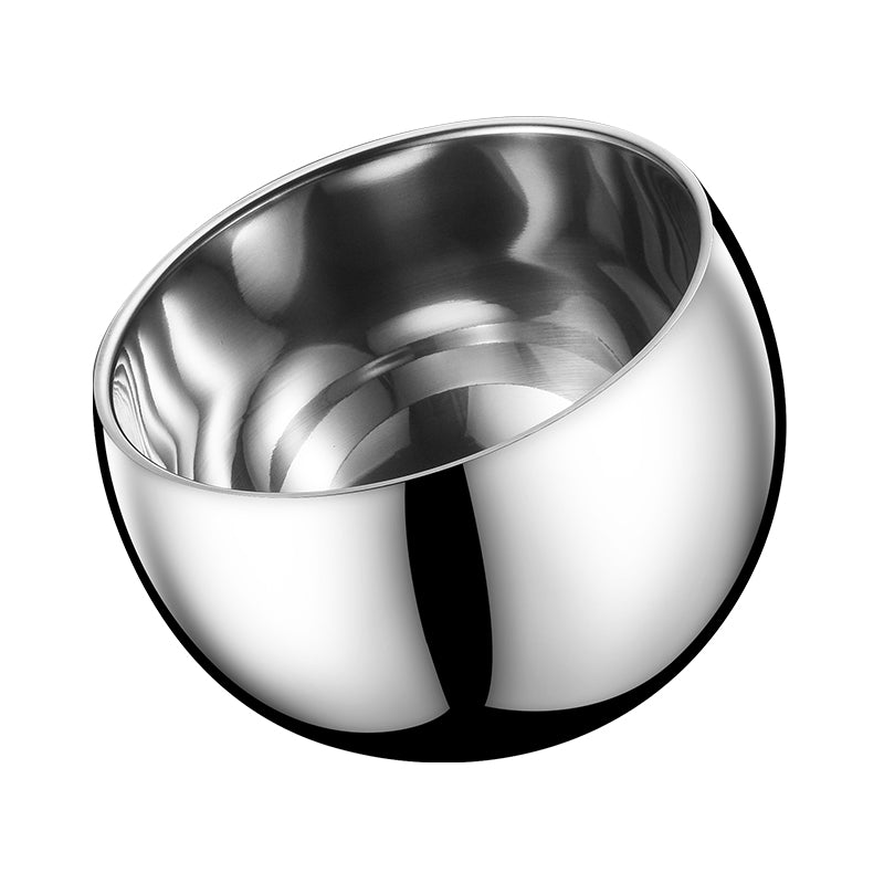 Edicel Stainless Steel Slanted Double Layer Salad Bowl – Multi-Color Serving Bowl for Salad, Fruit & Sauce