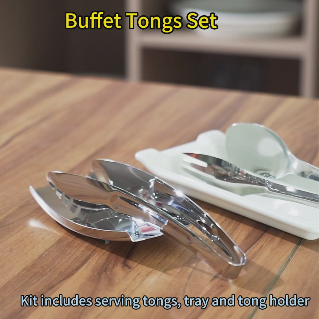 304 Stainless Steel Food Tong Set For Buffet Catering