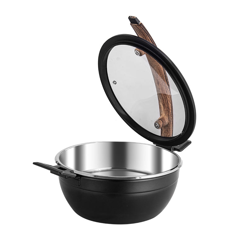 6L Insert Lid Rectangular Stainless Steel Chafing Dish for Hotel Buffet & Catering
